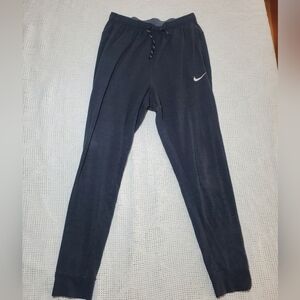 Nike Dri-Fit Gray Joggers with White Logo Size Medium